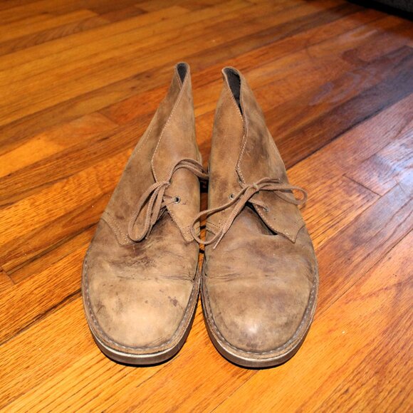 Clarks Desert Boots | Men’s Size 12 | Tan Leather Chukka Boots - Picture 9 of 11